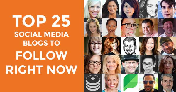 Top 25 Social Media Blogs to Follow Right Now